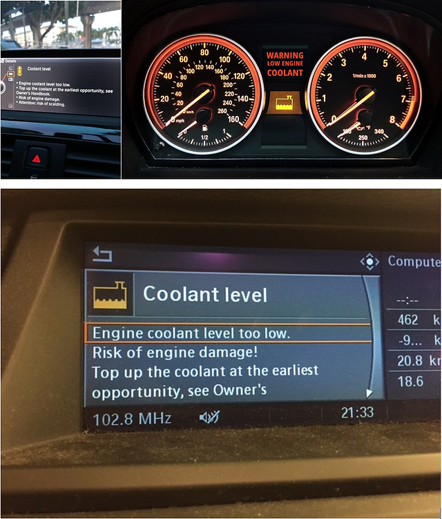 معنى Coolant Level Low في سيارة bmw الطبيب الفني لصيانة السيارات