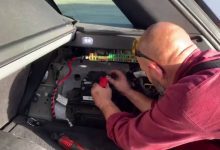 مكان بطارية رنج روفر فوج