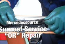 إصلاح فتحة سقف مرسيدس