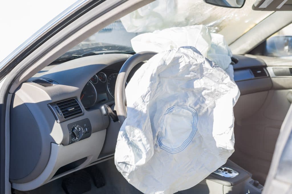 فتح بالون airbag مرسيدس