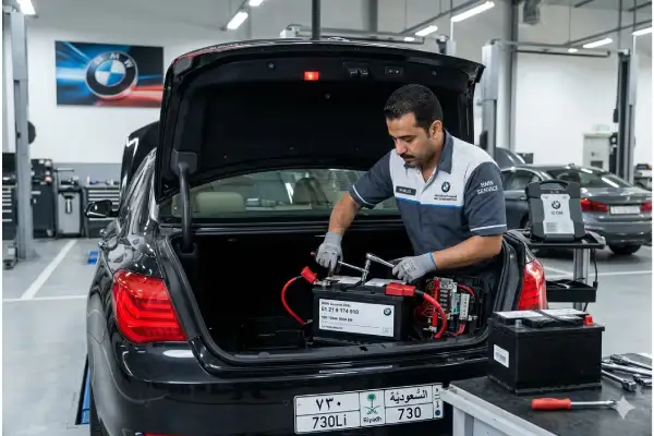 تبديل بطارية بي ام دبليو 730